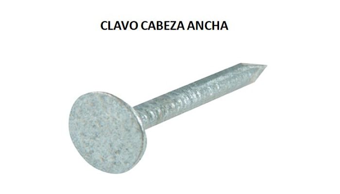 Clavo Cabeza Ancha