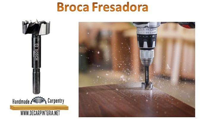 Broca Fresadora, ideales para abrir agujeros en maderas con excelente precisión.
