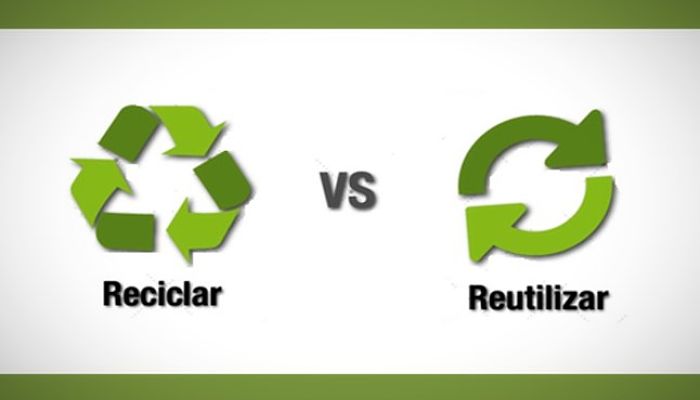 Diferencia entre Reciclar y Reutilizar