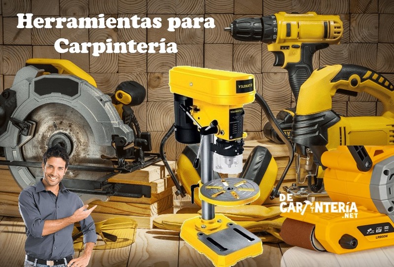 20-herramientas-para-carpintería-esenciales-como-sierra-circular-de-mano-taladro-inalámbrico-taladro-de-banco-lijadora-caladora